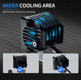 LED DRIVING LIGHT & INDICATOR SUIT RECON OR EXTREME SERIES BAR 30W PAIR