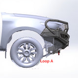 SLX Recon Bull Bar, Suitable For Mazda BT50 Face lift 2025 to current Triple loop