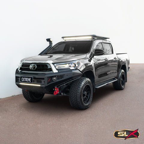 Extreme Series Bullbar X-1 Toyota Hilux 2021 GUN126R on Hammertone Black POWDERCOAT