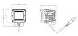 LED DRIVING LIGHT & INDICATOR SUIT RECON OR EXTREME SERIES BAR 30W PAIR
