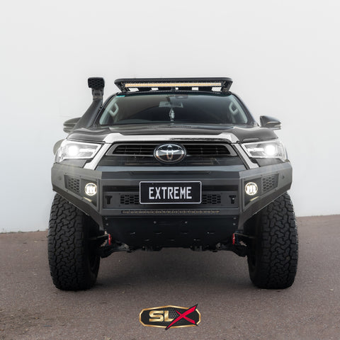 Extreme Series Bullbar X-1 Toyota Hilux 2021 GUN126R on Hammertone Black POWDERCOAT
