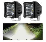 LED DRIVING LIGHT FOG LIGHT SUIT RECON BAR 30W PAIR WHITE & AMBER