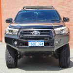 SUITS TOYOTA HILUX ROCCO 2018-07/2020 - BLACK POWDER COAT - EXTREME SERIES BULLBAR