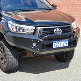 SUITS TOYOTA HILUX ROCCO 2018-07/2020 - BLACK POWDER COAT - EXTREME SERIES BULLBAR