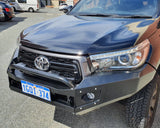 SUITS TOYOTA HILUX ROCCO 2018-07/2020 - BLACK POWDER COAT - EXTREME SERIES BULLBAR