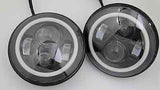 JEEP WRANGLER TJ & JK 7 inch LED headlight x 2 new projector lens DRL Halo