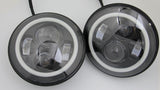 7inch round LED HEAD LIGHTS H4 LED PATROL 40 SERIES FJ CRUSIER LED HEADLIGHTS