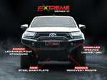 Extreme Series Bullbar X-1 Toyota Hilux 2021 GUN126R on Hammertone Black POWDERCOAT