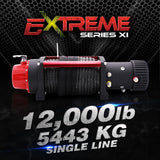 EXTREME SLX WINCH 12000LB 12V with Dyneema Rope 7HP 5.2KW Motor