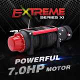 EXTREME SLX WINCH 12000LB 12V with Dyneema Rope 7HP 5.2KW Motor