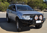 MITSUBISHI CHALLENGER 2009-2014 XROX COMP BULL BAR, ADR, AIRBAG, WINCH BULL BAR