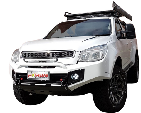 Suits Holden Colorado RG 2012-2016 BLACK POWDER COAT- EXTREME SERIES BULLBAR