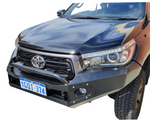 SUITS TOYOTA HILUX ROCCO 2018-07/2020 - BLACK POWDER COAT - EXTREME SERIES BULLBAR